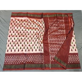 PGMRILWS5Y12XEDC37- light weight Ikat silk saree