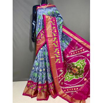 PPHSIDSS5Y12BSDD21- Ikat silk saree