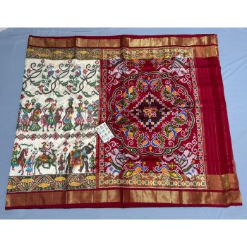 PPISIDSS5Y11SSDC02- Ikat silk saree