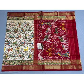 PPISIDSS5Y11SSDC03- Ikat silk saree