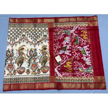 PPISIDSS5Y11SSDC05- Ikat silk saree
