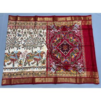PPISIDSS5Y11SSDC08- Ikat silk saree