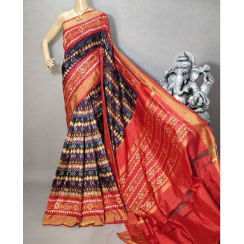 PRIHIDSS5Y12BTCD15- Ikat silk saree
