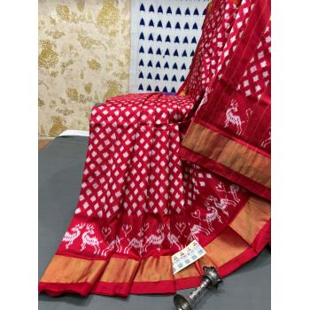 PRMHIDSS5Y10TSDC12- Ikat silk saree