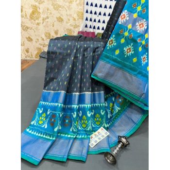 PRMHIDSS5Y10TSDC22- Ikat silk saree