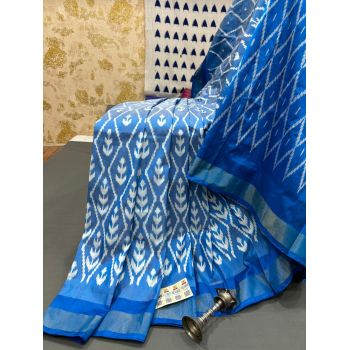 PRMHILWS5Y12XEDD02- light weight Ikat silk saree