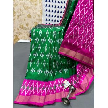 PRMHILWS5Y12XEDD04- light weight Ikat silk saree