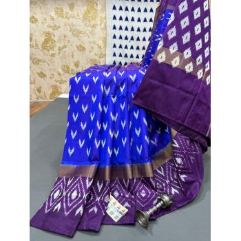 PRMHILWS5Y12XEDD16- light weight Ikat silk saree