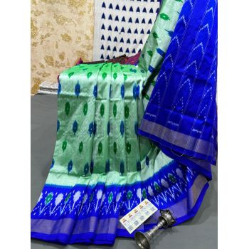 PRMHILWS5Y12XEDD17- light weight Ikat silk saree