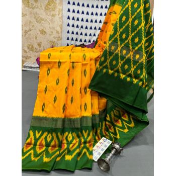 PRMHILWS5Y12XEDD23- light weight Ikat silk saree