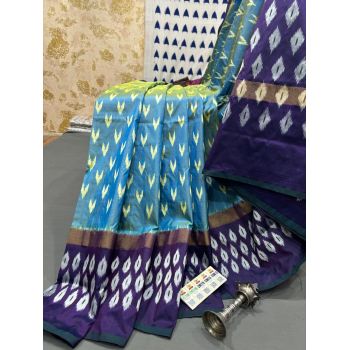 PRMHILWS5Y12XEDD25- light weight Ikat silk saree