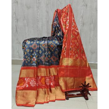 PSHLIDSS5Y12NCDD01- Ikat silk saree