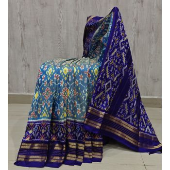 PSHLIDSS5Y12NCDD04- Ikat silk saree