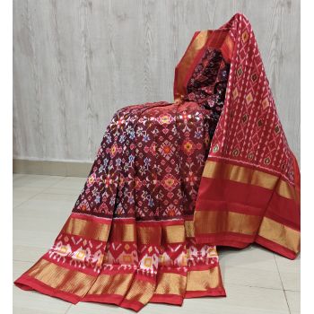 PSHLIDSS5Y12NCDD07- Ikat silk saree