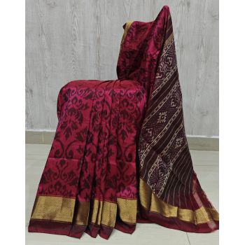 PSHLIDSS5Y12NCDD17- Ikat silk saree