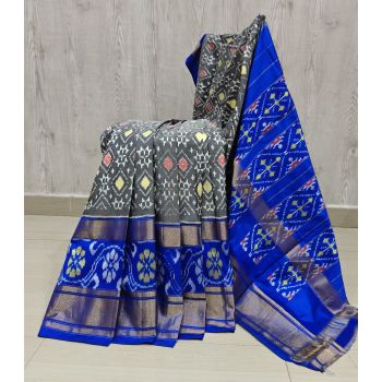 PSHLIDSS5Y12NCDD21- Ikat silk saree