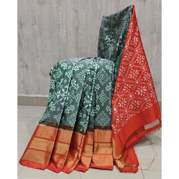 PSHLIDSS5Y12NCDD24- Ikat silk saree