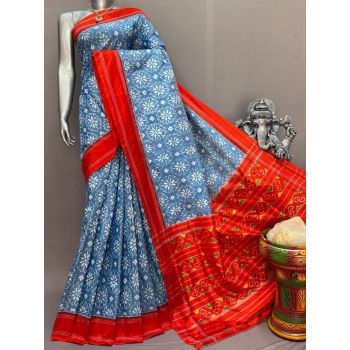 PSNTIDSS5Y10NDDC03- Ikat silk saree