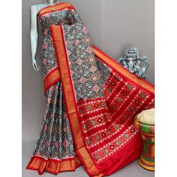 PSNTIDSS5Y10NDDC23- Ikat silk saree