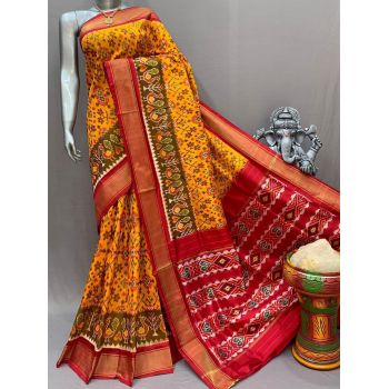 PSNTIDSS5Y10NDDC24- Ikat silk saree