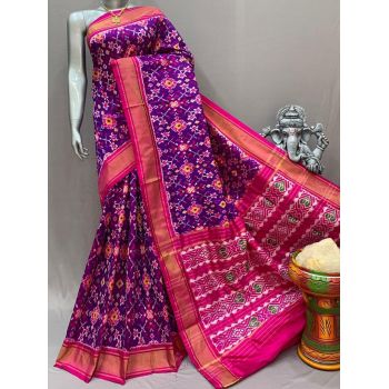 PSNTIDSS5Y10NDDC25- Ikat silk saree