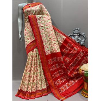 PSNTIDSS5Y10NDDC30- Ikat silk saree
