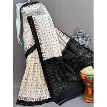 PSNTIDSS5Y10NDDC36- Ikat silk saree