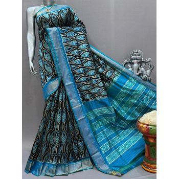 PSNTIDSS5Y10NDDC39- Ikat silk saree