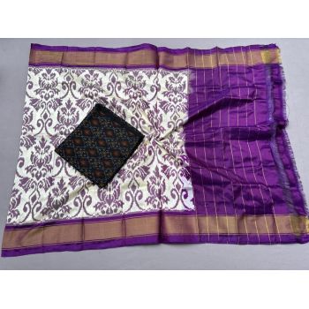 PSSISDST5Y21FSDC03- Ikat Silk dupatta with Ikat sico top