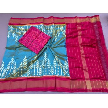 PSSISDST5Y21FSDC10- Ikat Silk dupatta with Ikat sico top