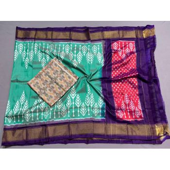 PSSISDST5Y21FSDC17- Ikat Silk dupatta with Ikat sico top