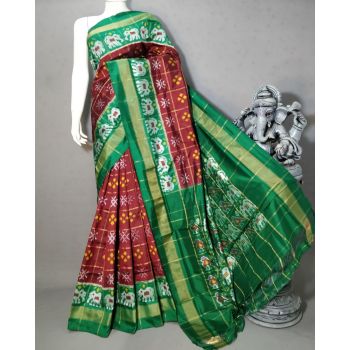 PSTHIDSS5Y12TBCD16- Ikat silk saree