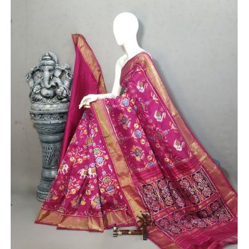 PALUIDSS5Y20NSCD02- Ikat silk saree