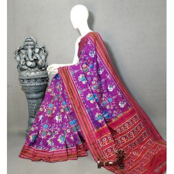 PALUIDSS5Y20NSCD19- Ikat silk saree