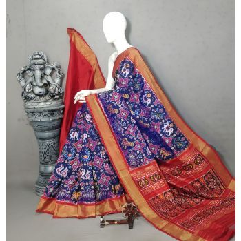 PALUIDSS5Y20NSCD22- Ikat silk saree