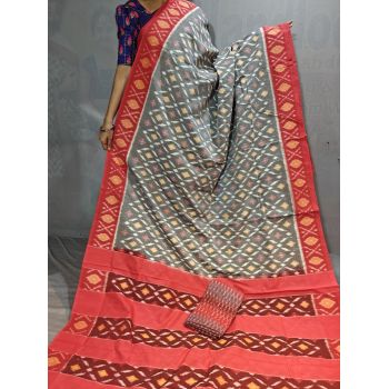 PGMRICTS5Y31INDC03- Ikat cotton saree