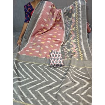 PGMRICTS5Y31INDC26- Ikat cotton saree