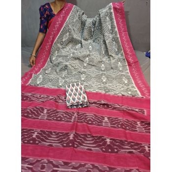 PGMRICTS5Y31INDC29- Ikat cotton saree