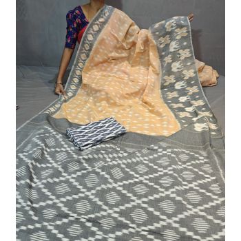 PGMRICTS5Y31INDC49- Ikat cotton saree