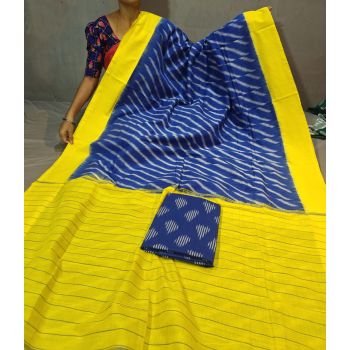 PGMRICTS5Y31INDC52- Ikat cotton saree