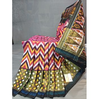 PGMRIDSS5Y20TSDD05- Ikat silk saree