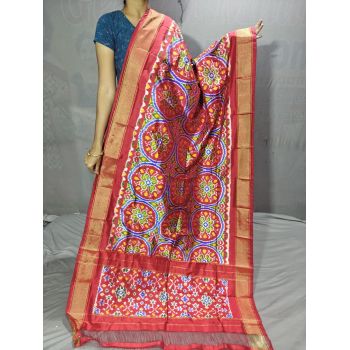 PGMRISDP5Y19ECDC48- Ikat Silk dupatta