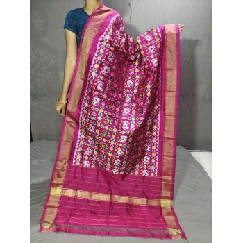 PGMRISDP5Y19ECDC64- Ikat Silk dupatta