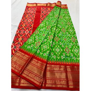 PSNTKBRS5Y20CSCC01- Kanchi border Ikat silk saree