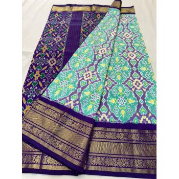 PSNTKBRS5Y20CSCC05- Kanchi border Ikat silk saree