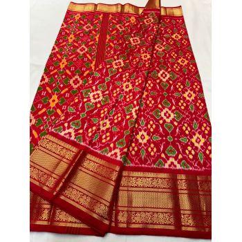 PSNTKBRS5Y20CSCC11- Kanchi border Ikat silk saree