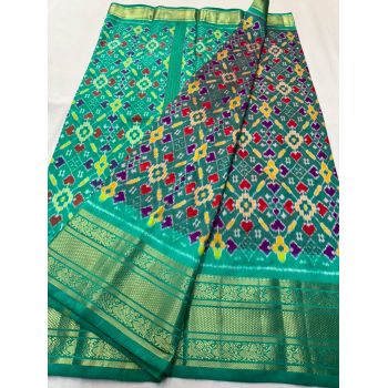PSNTKBRS5Y20CSCC14- Kanchi border Ikat silk saree
