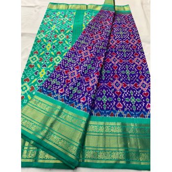 PSNTKBRS5Y20CSCC17- Kanchi border Ikat silk saree