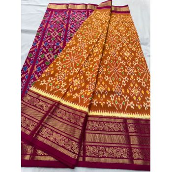 PSNTKBRS5Y20CSCC18- Kanchi border Ikat silk saree