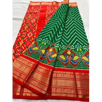 PSNTKBRS5Y20CSCC20- Kanchi border Ikat silk saree